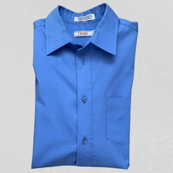 Blue Izod button down dress shirt size 18 regular - Picture 1 of 8